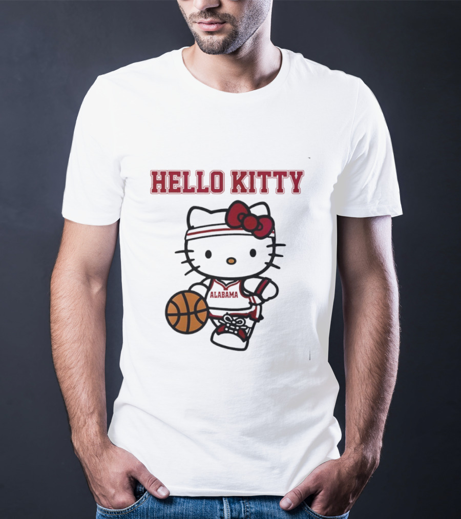 Alabama Basketball Hello Kitty Collaboration Night T-Shirt