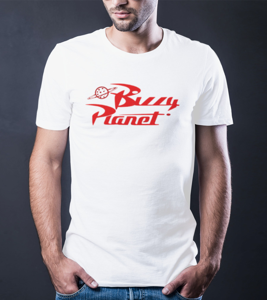 Buzzy Planet Red Saturn Emblem T-Shirt