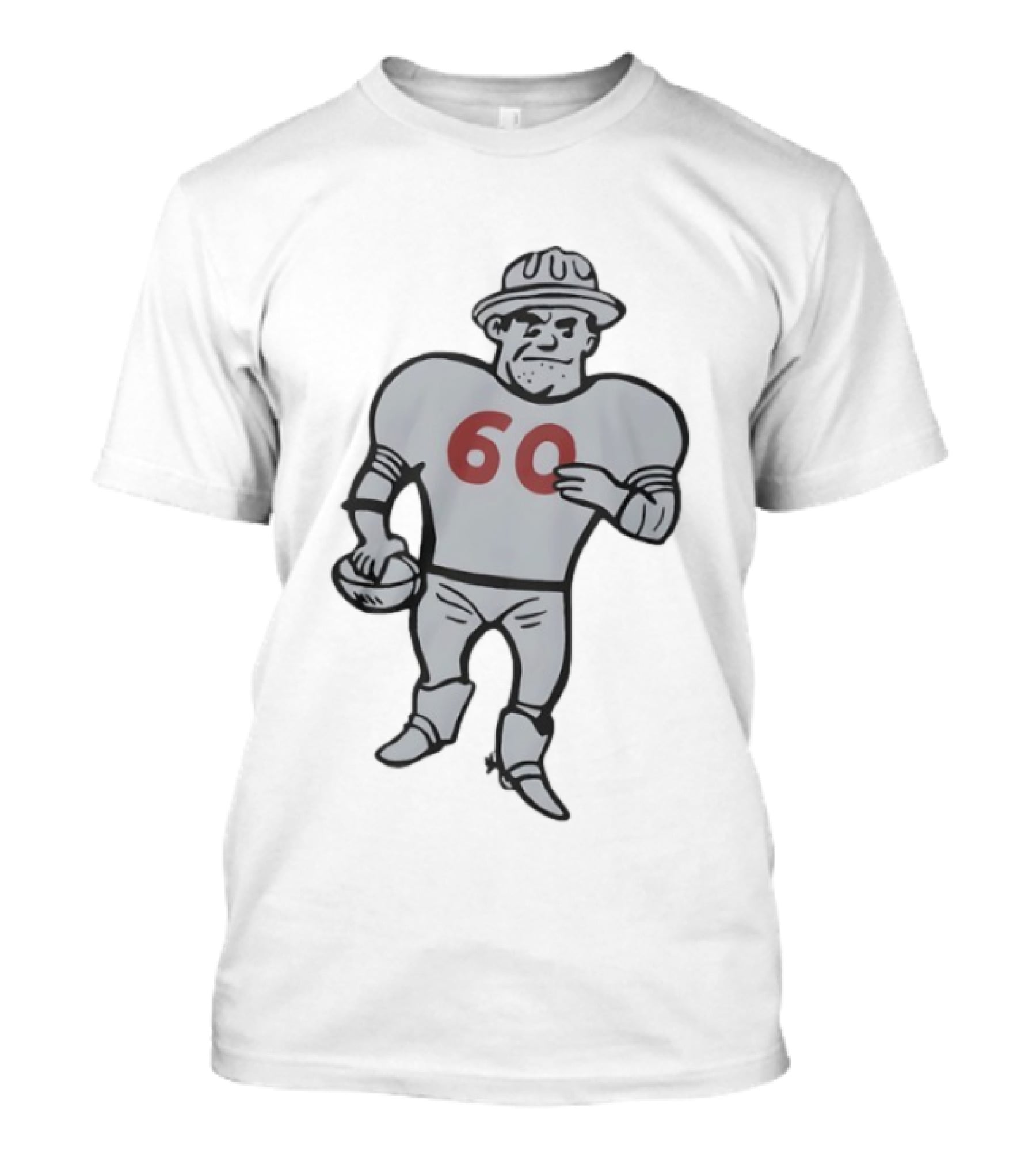 Houston Oilers Football Player Cartoon Character 60 T-Shirt