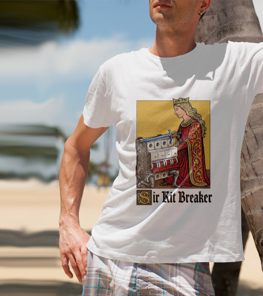Sir Kit Breaker Queen Of Swords Knight Tarot Crown T-Shirt