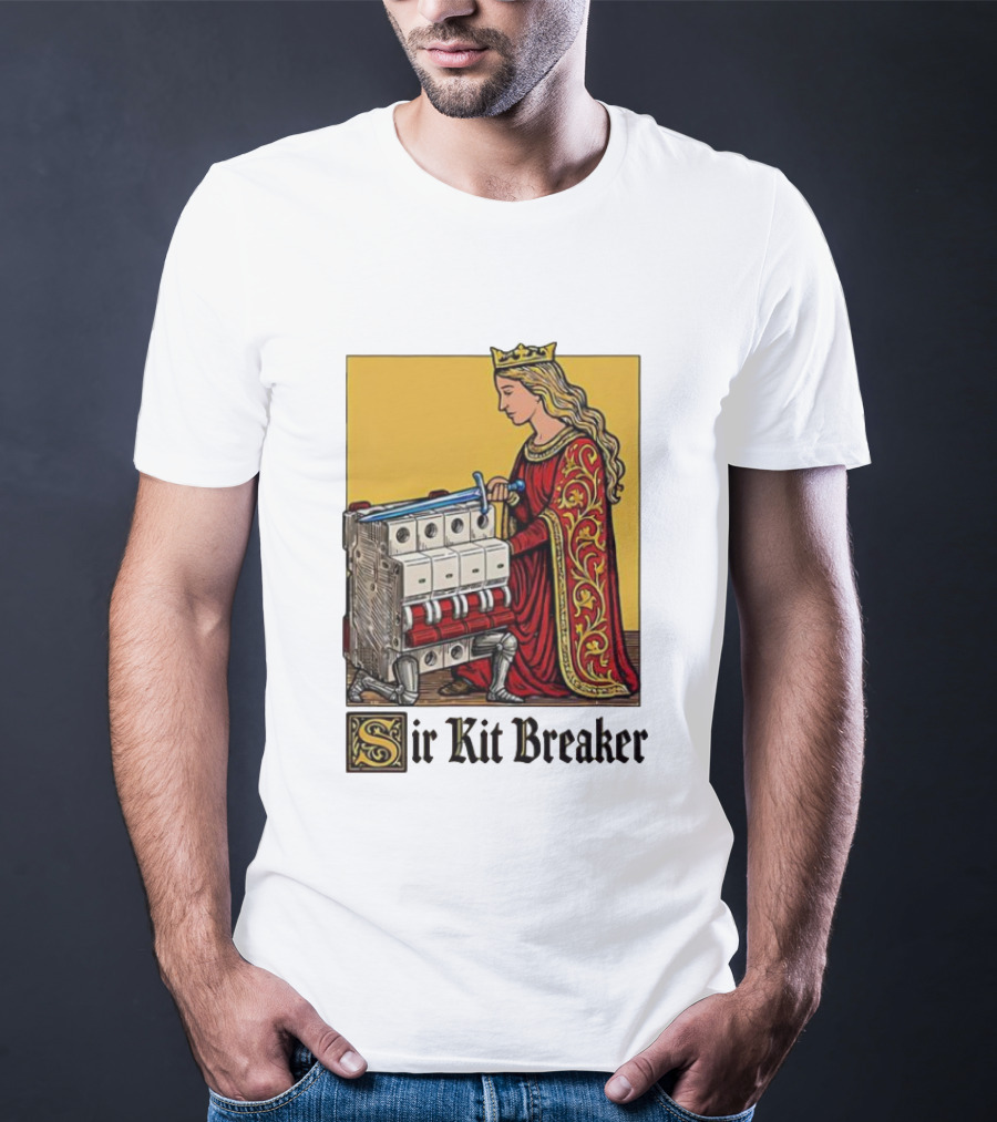 Sir Kit Breaker Queen Of Swords Knight Tarot Crown T-Shirt
