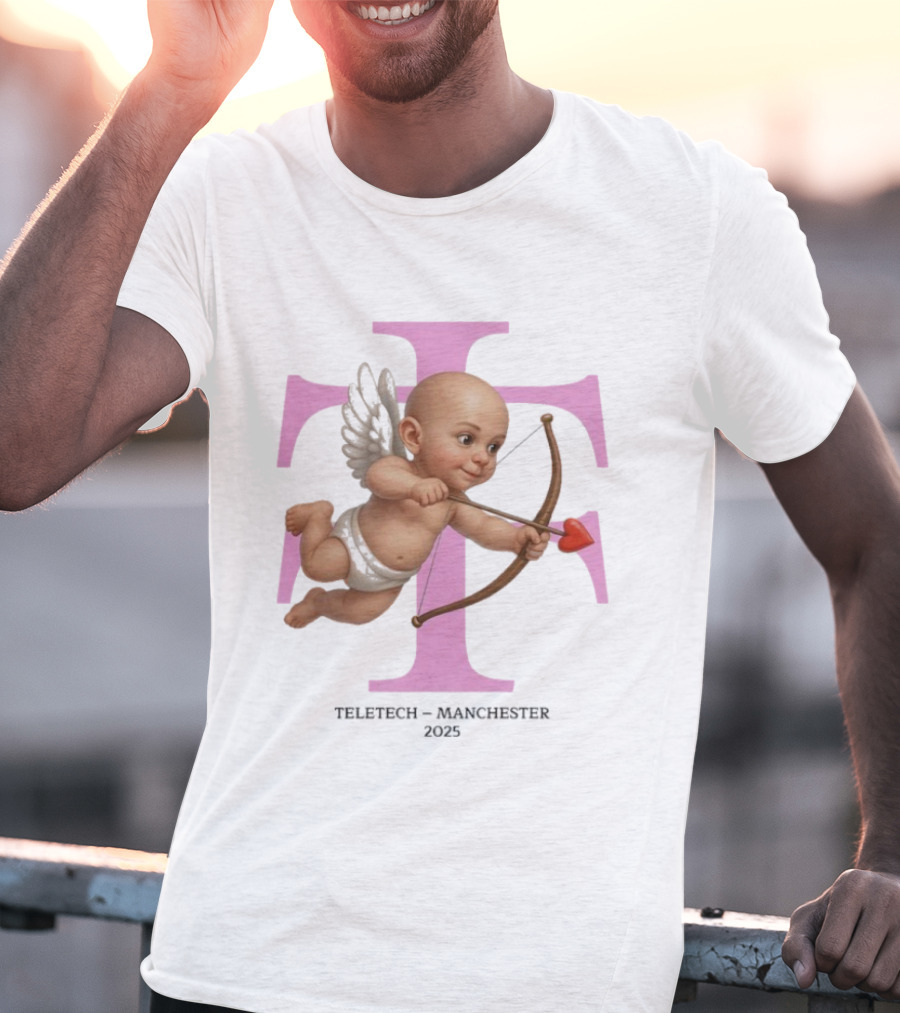 Teletech Manchester 2025 Cupid With Heart Bow And Arrow T-Shirt