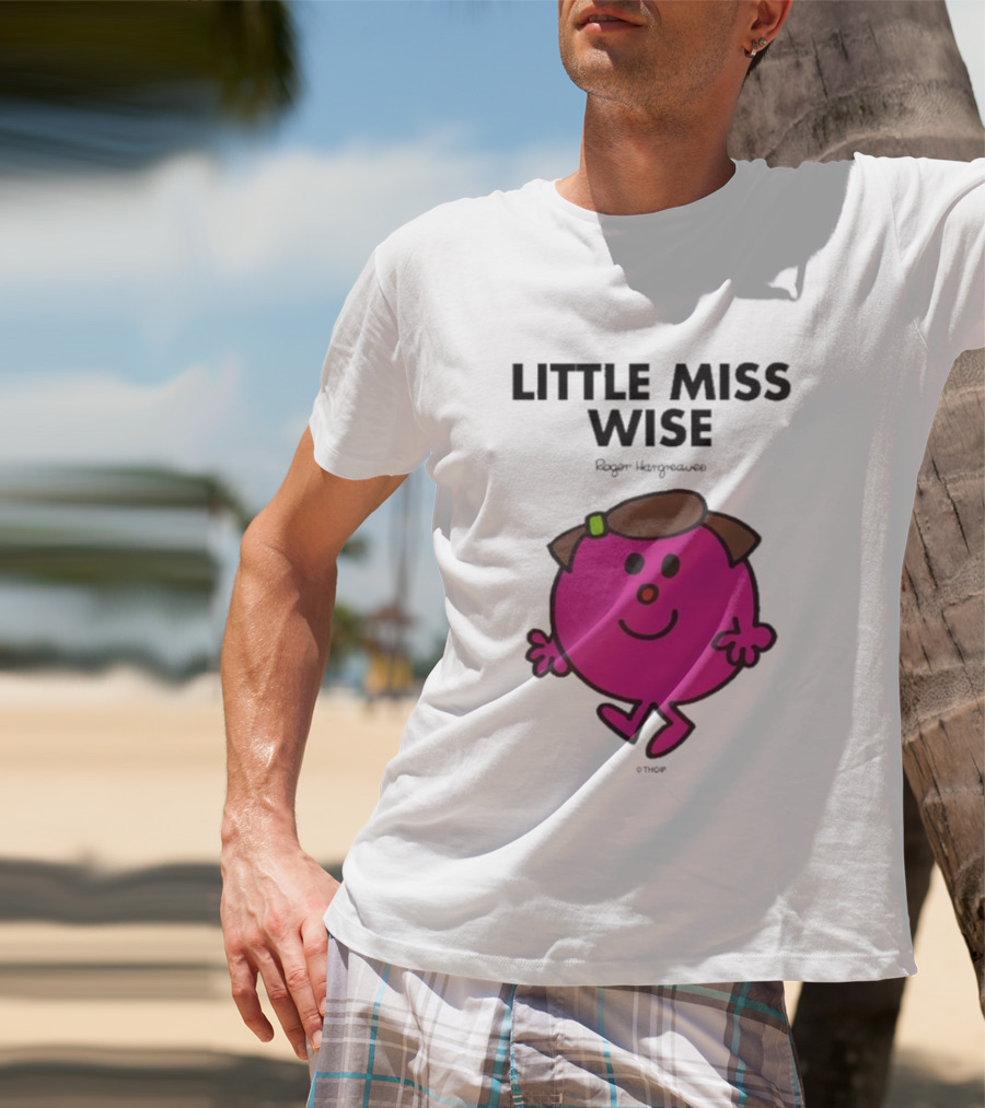 Mr. Men Little Miss Wise Roger Hargreaves Character T-Shirt