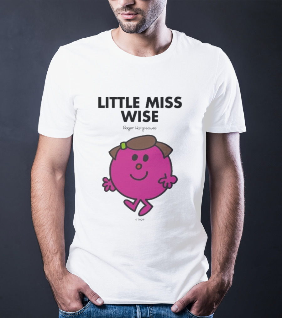 Mr. Men Little Miss Wise Roger Hargreaves Character T-Shirt