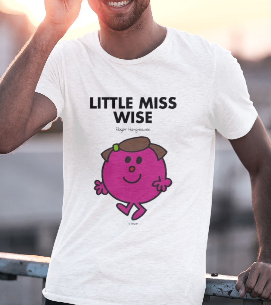 Mr. Men Little Miss Wise Roger Hargreaves Character T-Shirt