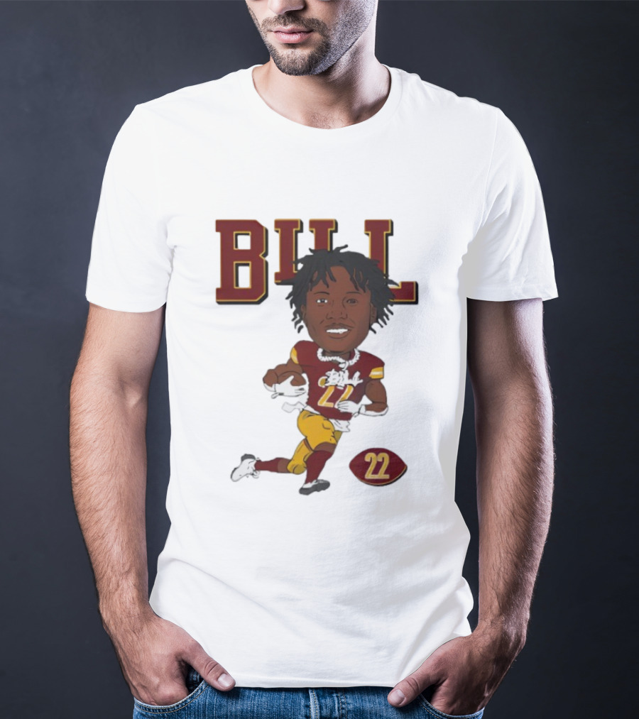 Bill Washington Commanders 22 Football Player Icon T-Shirt