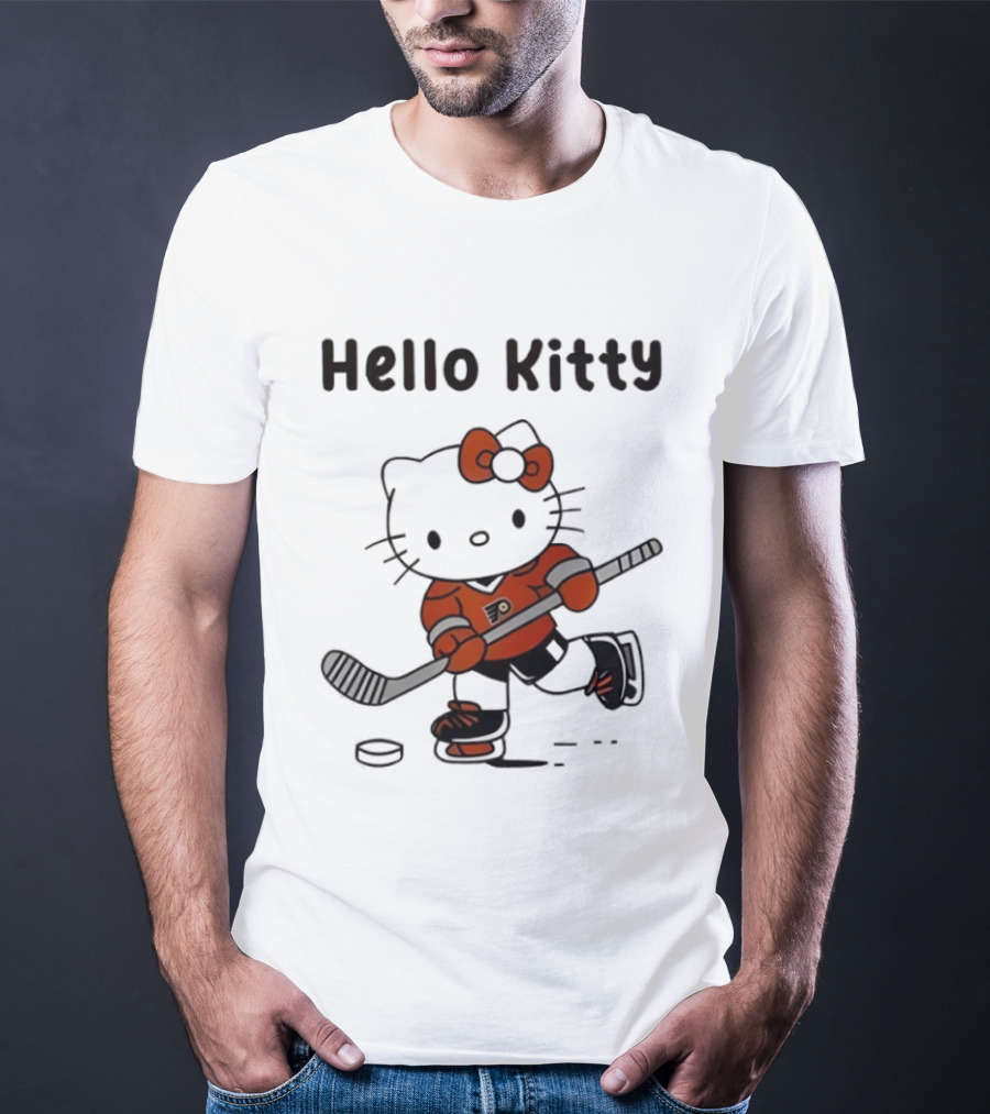 Philadelphia Flyers Hello Kitty Ice Hockey Collaboration 2026 T-Shirt