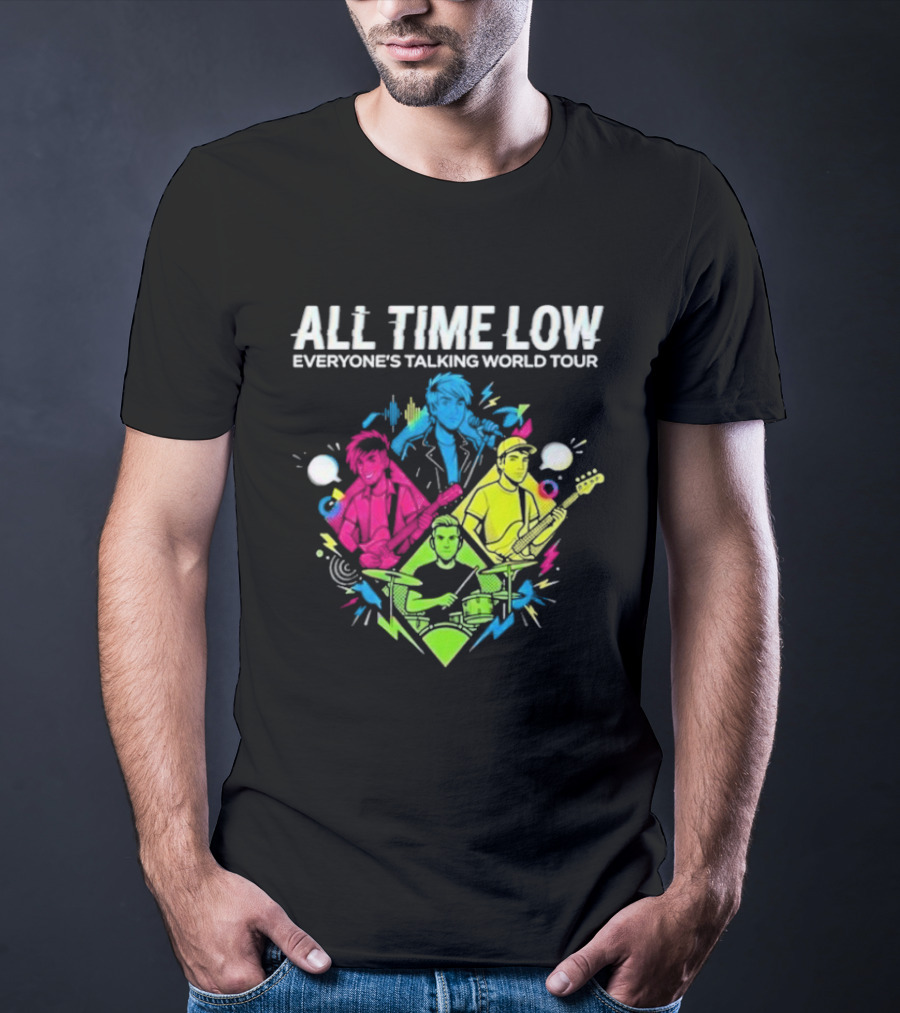 All Time Low Everyone’s Talking World Tour 2026 Event At OVO Hydro On January 20 Glasgow United Kingdom T-Shirt