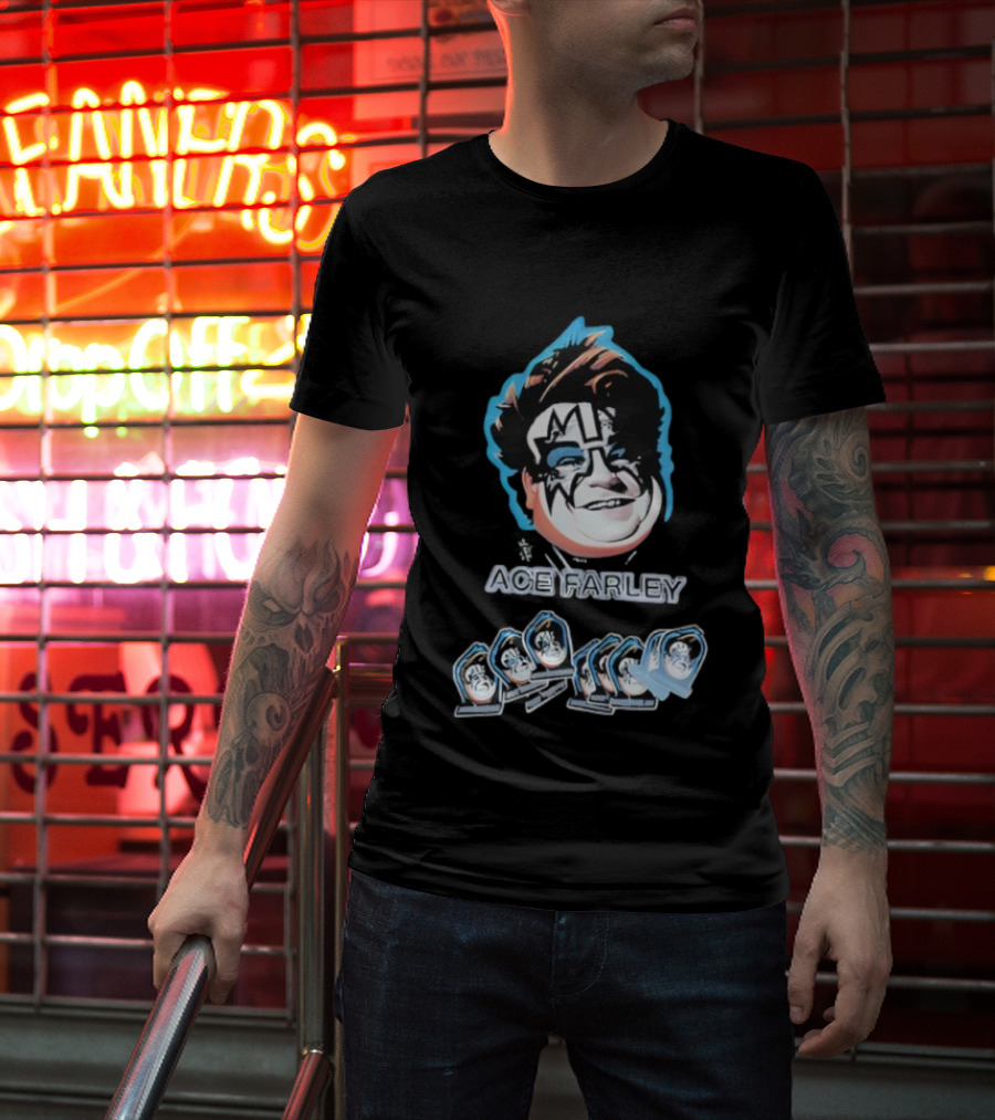 Fat Ace Farley Kiss Funny Legend T-Shirt