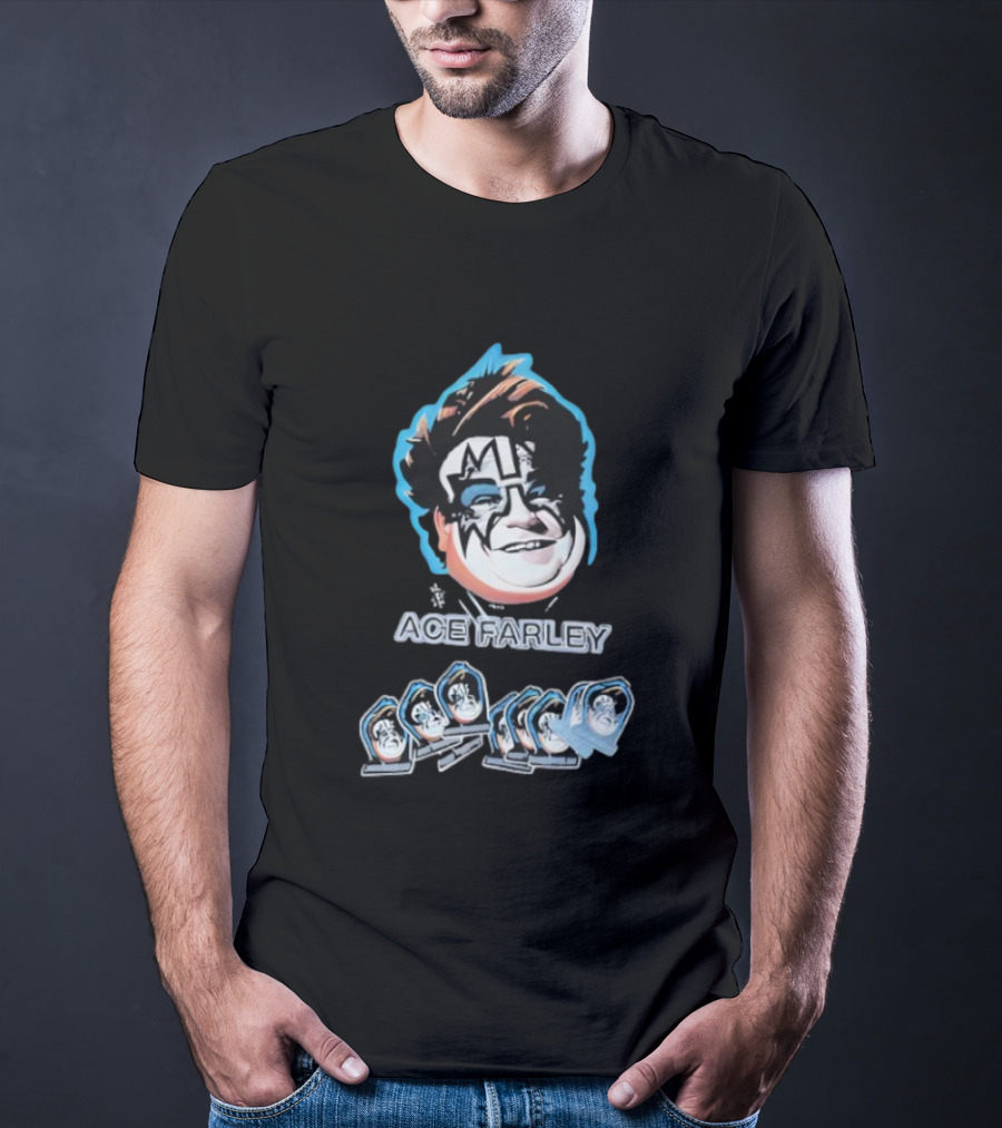 Fat Ace Farley Kiss Funny Legend T-Shirt
