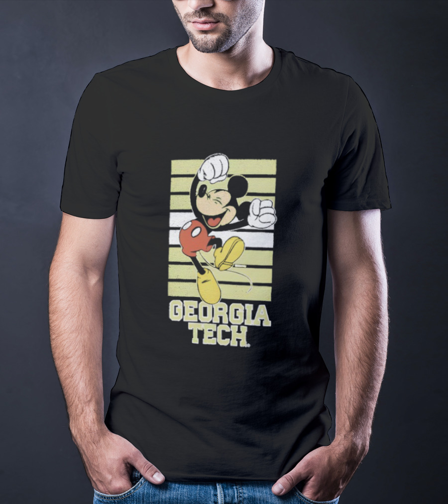 Georgia Tech Yellow Jackets Mickey Mouse T-Shirt