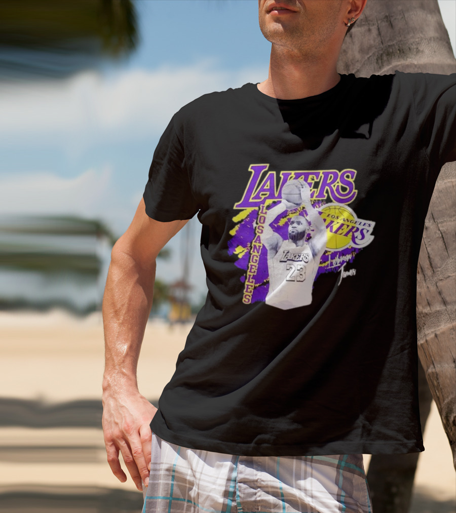 Los Angeles Lakers LeBron James 23 Basketball NBA Team T-Shirt