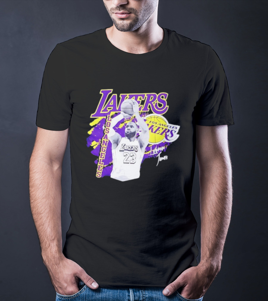 Los Angeles Lakers LeBron James 23 Basketball NBA Team T-Shirt