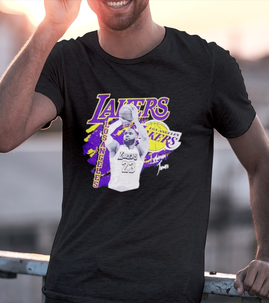 Los Angeles Lakers LeBron James 23 Basketball NBA Team T-Shirt