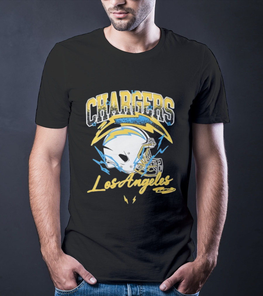 Los Angeles Chargers Lightning Helmet Sry Not Sry T-Shirt