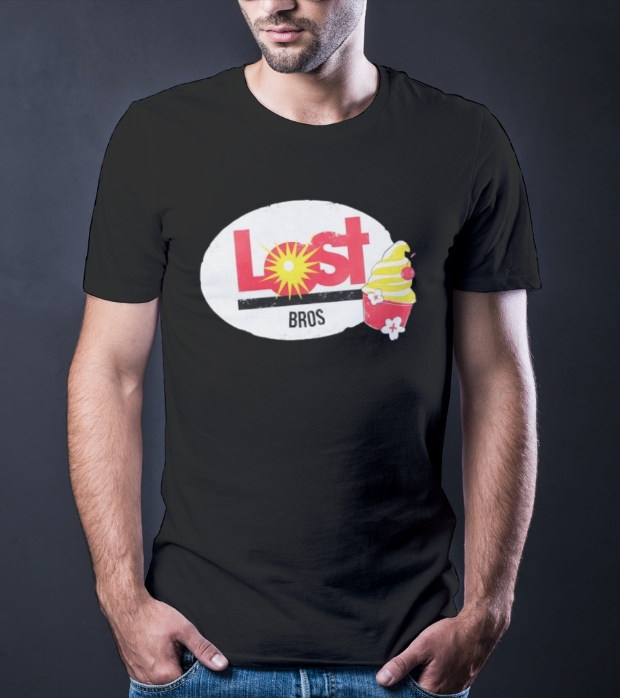 Lost Bros Pineapple Swirl Cupcake Sunburst T-Shirt