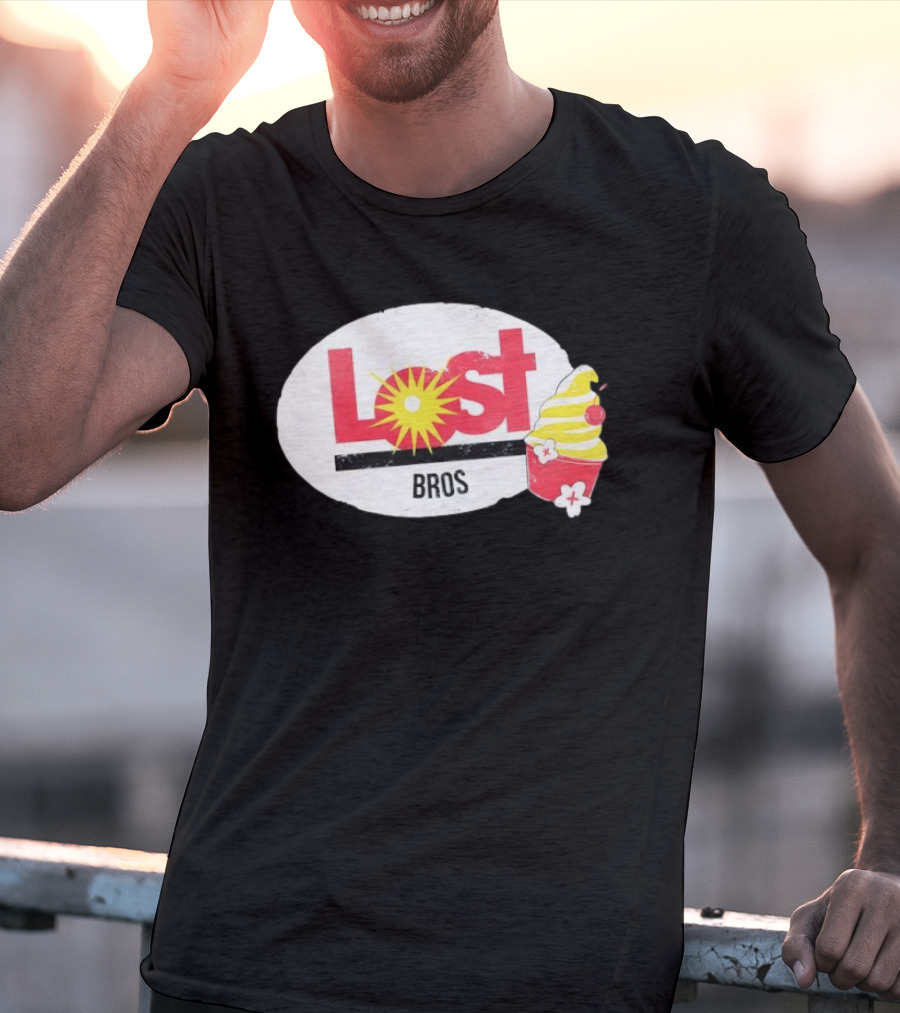 Lost Bros Pineapple Swirl Cupcake Sunburst T-Shirt