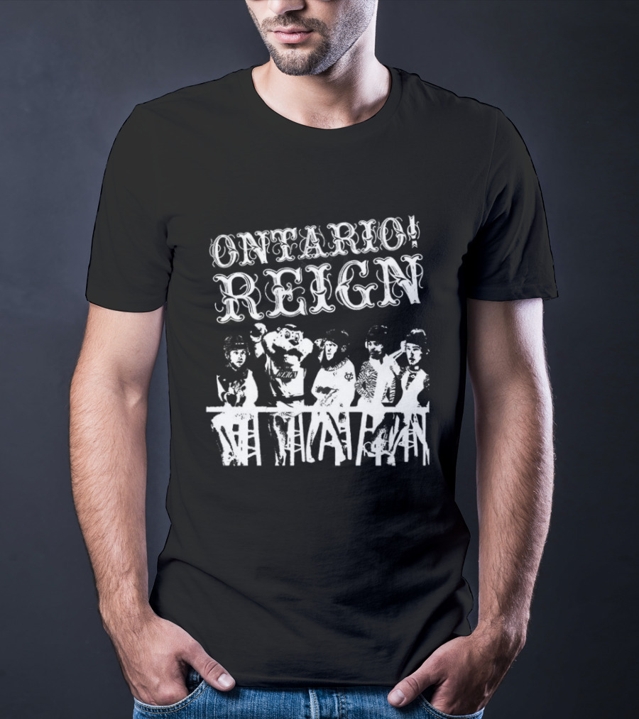Ontario Reign Ice Hockey Emo Punk Theme Night Panic T-Shirt