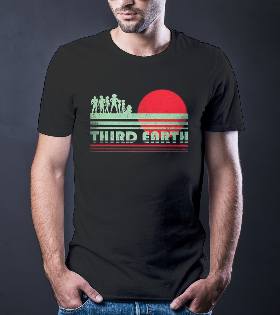 Third Earth Retro Fantasy Sunset Iconic Group T-Shirt