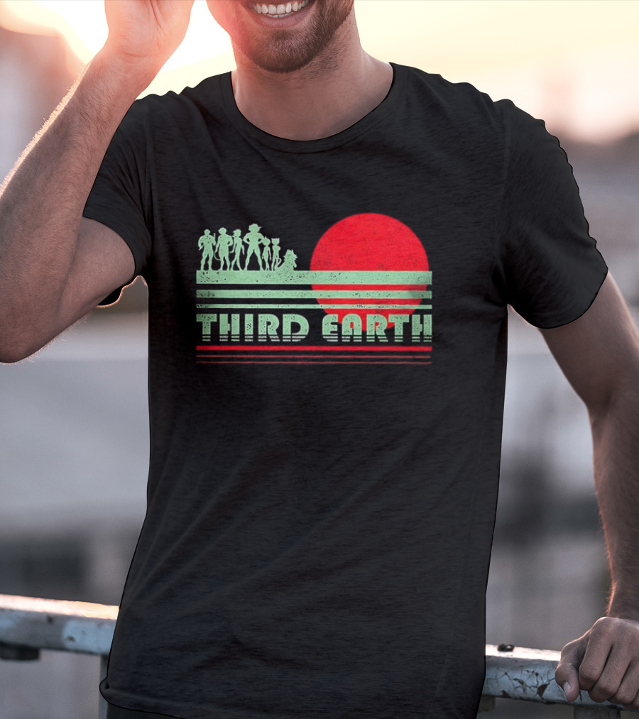 Third Earth Retro Fantasy Sunset Iconic Group T-Shirt