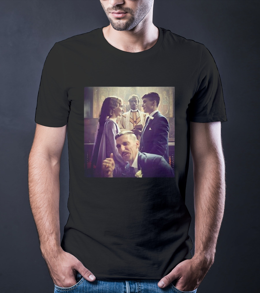 Tommy Shelby Grace Burgess Wedding Scene Peaky Blinders TV Series T-Shirt
