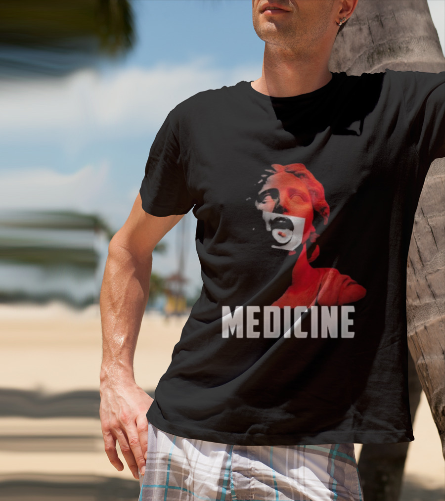 Toza Medicine Statue Red Sculpture With Distorted Face T-Shirt