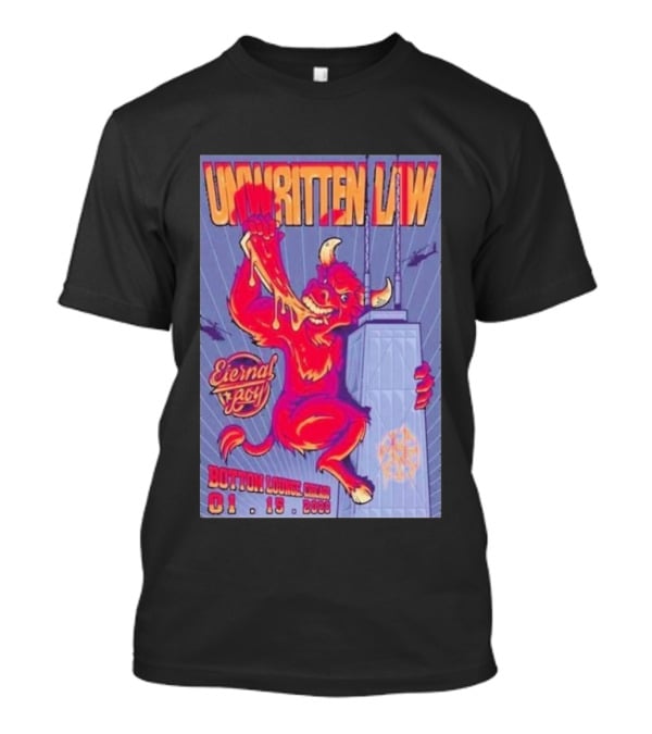 Unwritten Law Eternal Lacy Bear Chicago Bottom Lounge Jan 15 2026 T-Shirt
