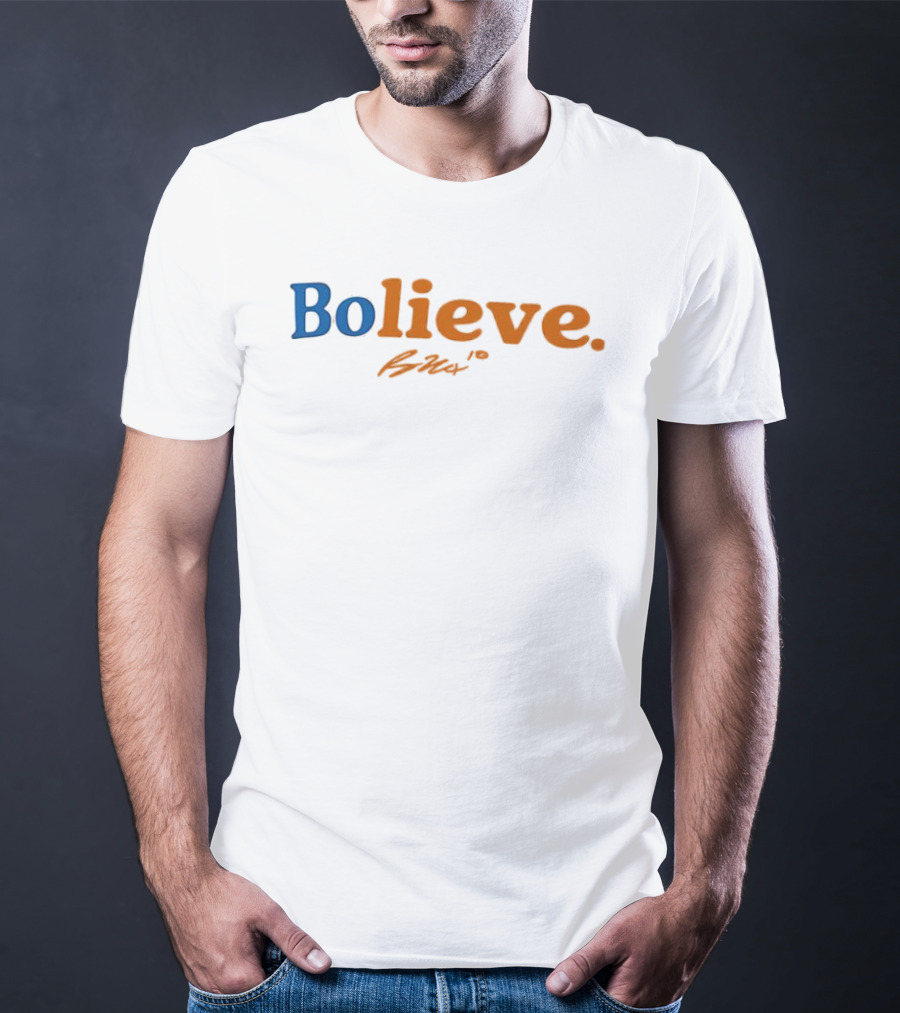 Denver Broncos Bolieve Signature Orange Blue T-Shirt