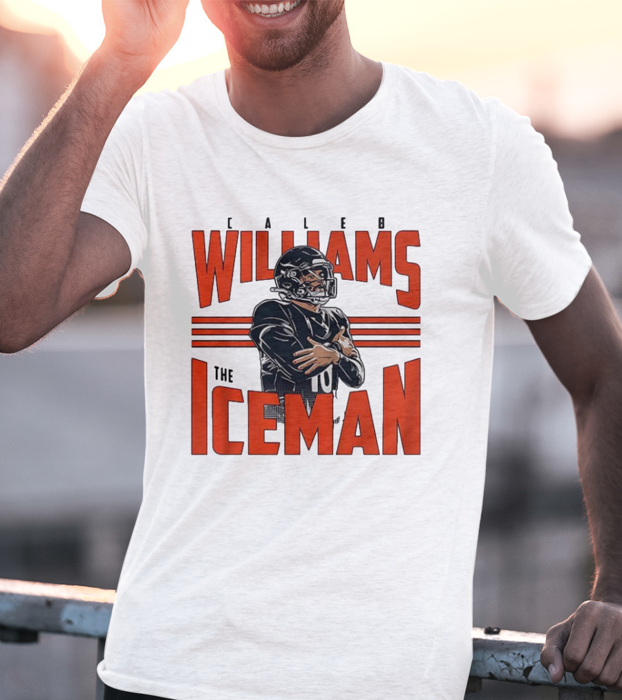 Caleb Williams The Iceman Celebration Number 10 Football Sportswear T-Shirt