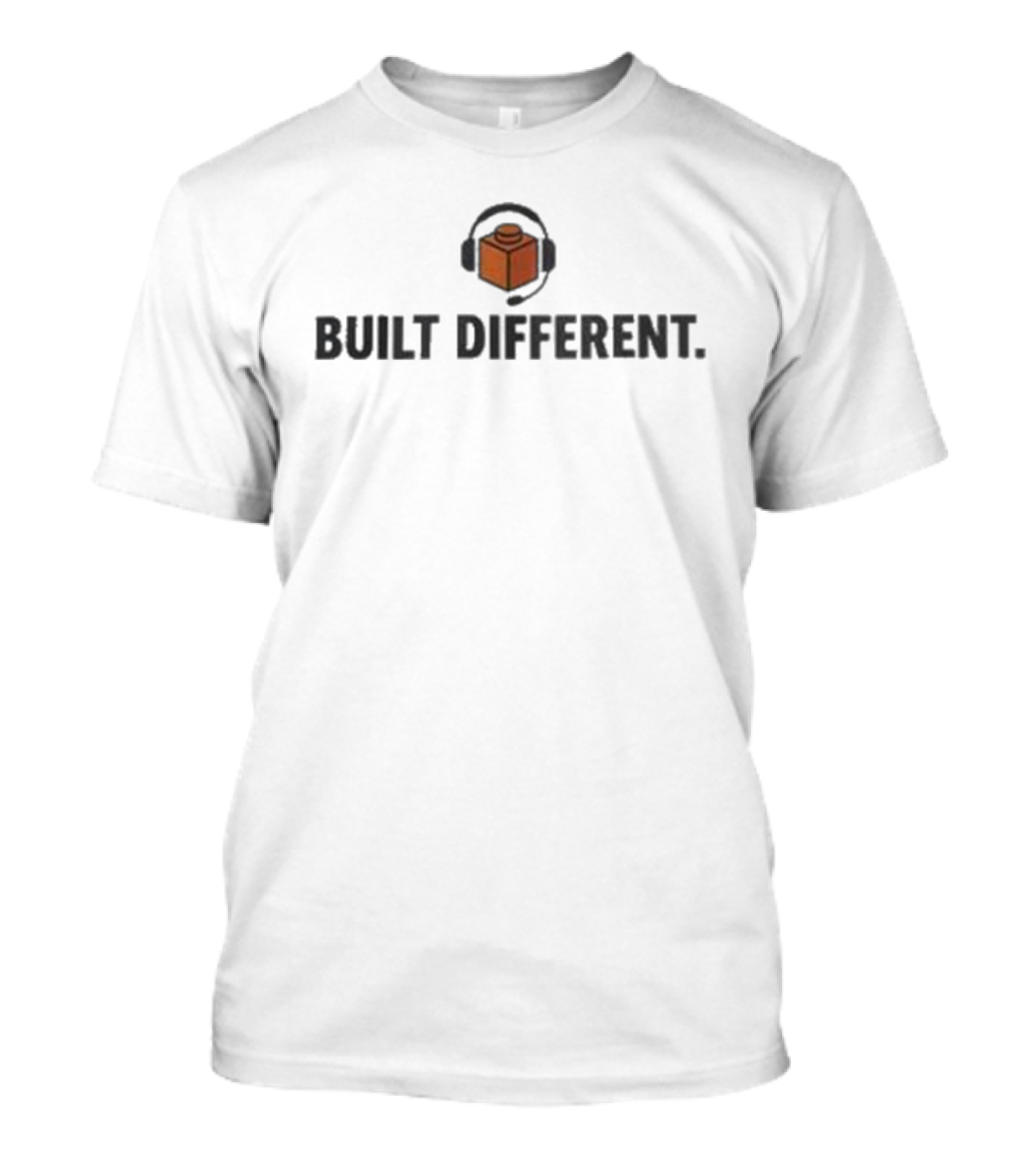 Headset Lego Brick Built Different T-Shirt
