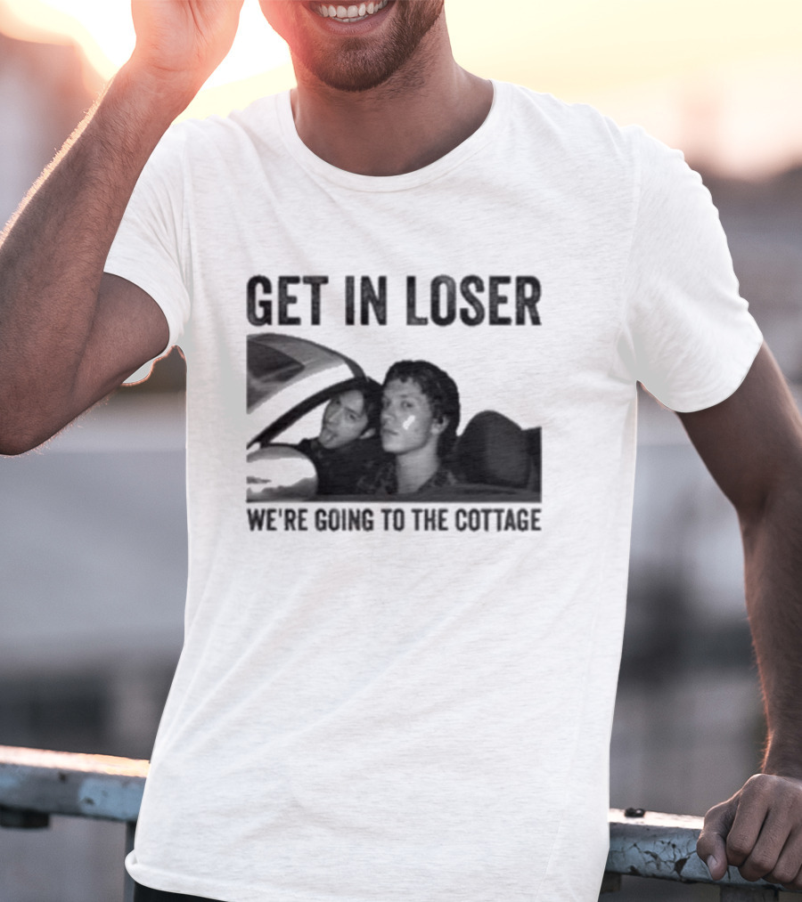 Get In Loser We're Going To The Cottage Drive Car Heated Rivalry T-Shirt