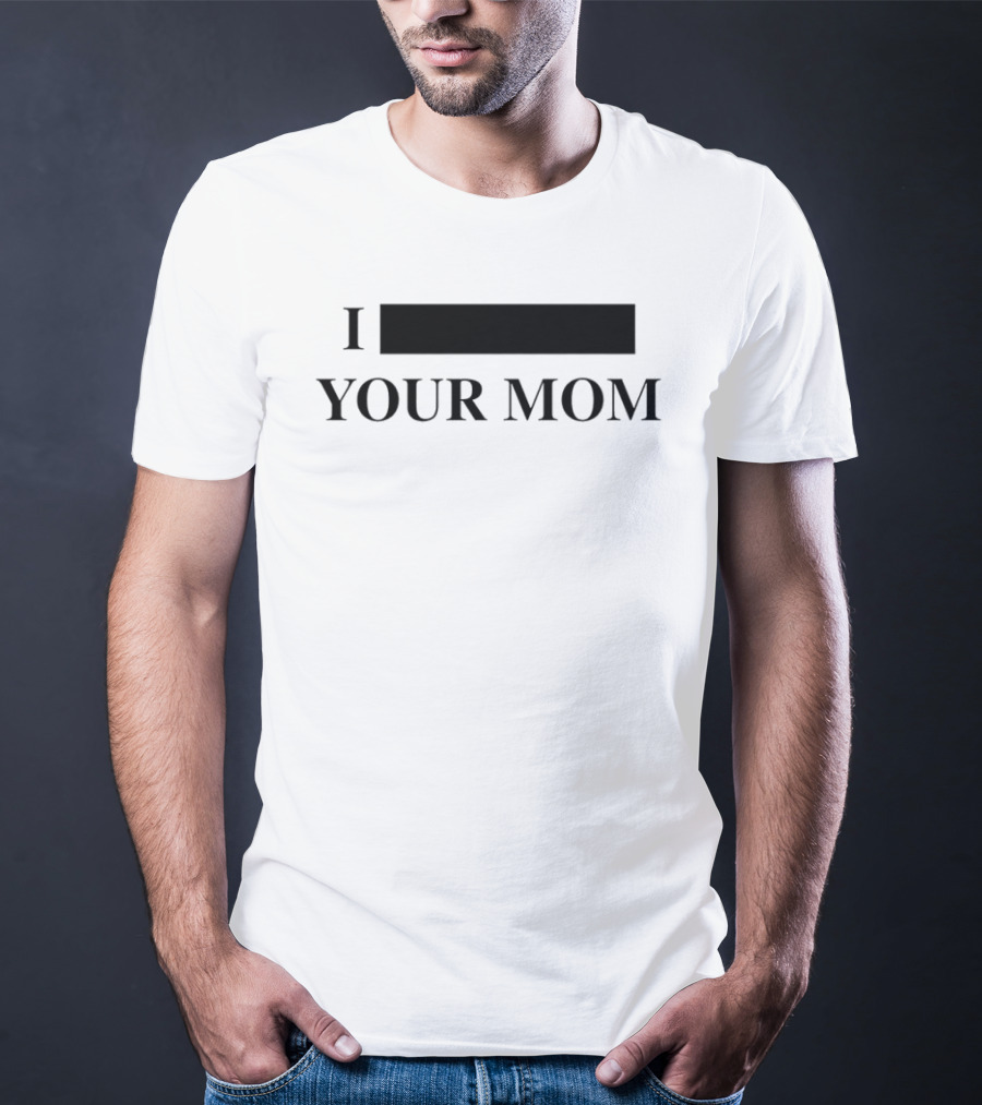 I Blackout Your Mom Hidden Word Playful Text Drinking Humor T-Shirt