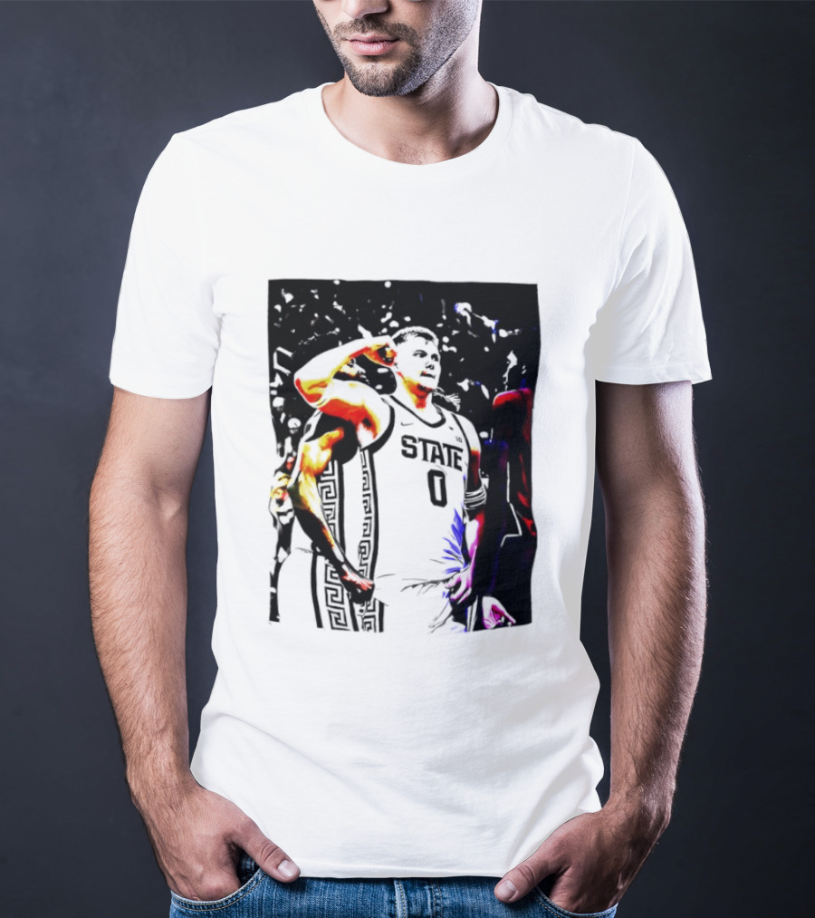 Jaxon Kohler Michigan State Spartans Basketball Jersey T-Shirt