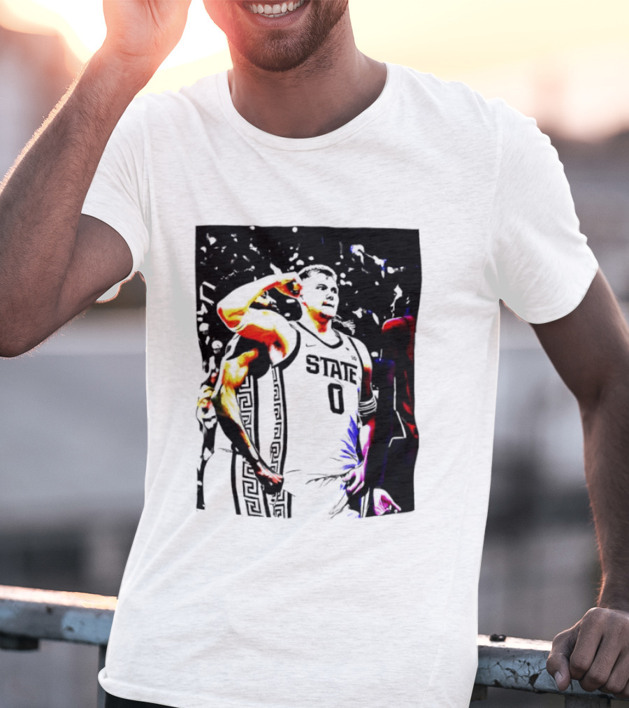 Jaxon Kohler Michigan State Spartans Basketball Jersey T-Shirt