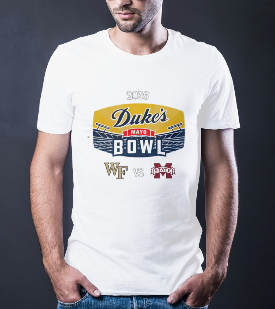 Wake Forest Vs. Mississippi State 2026 Duke’s Mayo Bowl College Football Game T-Shirt