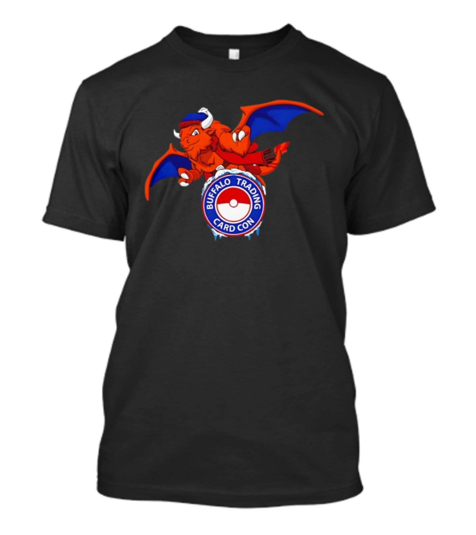 Buffalo Trading Card Con Dragon Wings Ice Pokéball T-Shirt