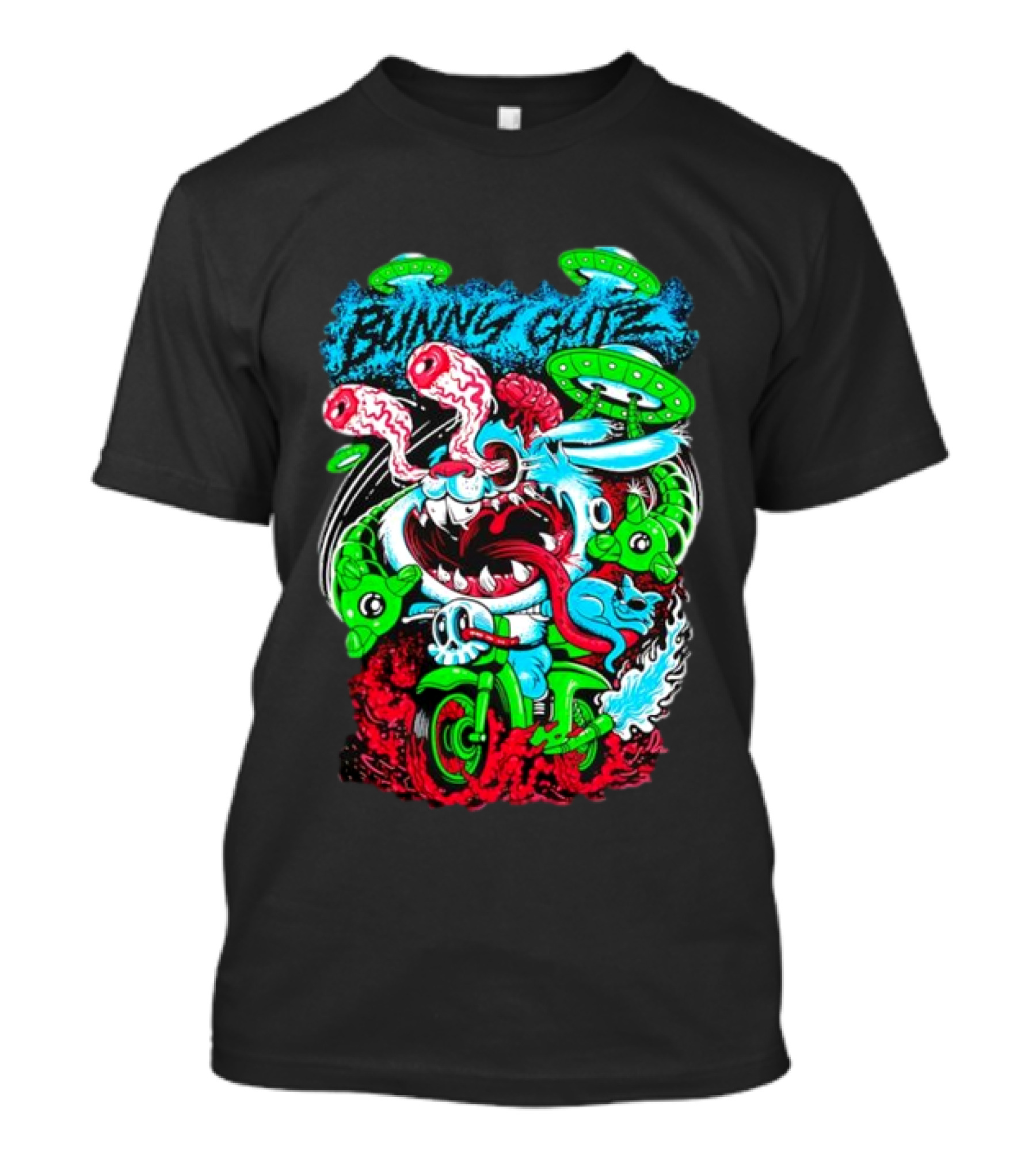 Bunny Gutz Ride Or Die Alien Motocross Adventure T-Shirt