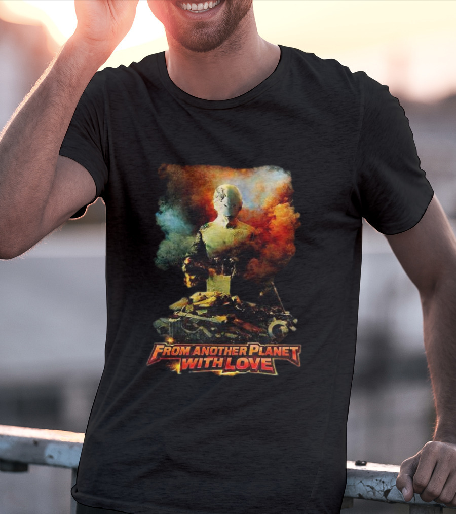 From Another Planet With Love Sci Fi Robot T-Shirt