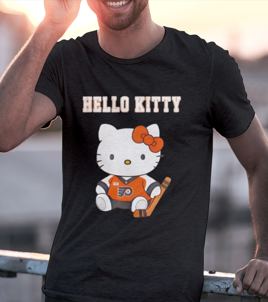 Philadelphia Flyers Hello Kitty Cute Collaboration Hockey Night T-Shirt