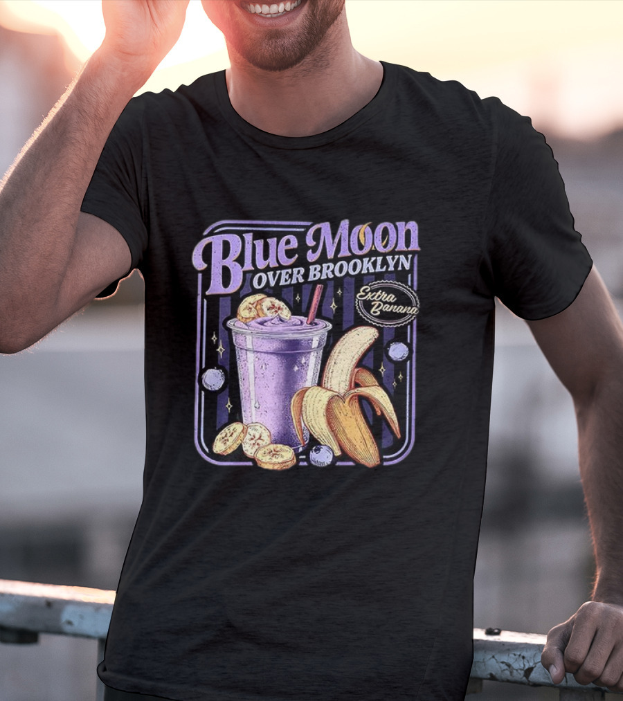 Scott And Kip Blue Moon Over Brooklyn Extra Banana Smoothie T-Shirt