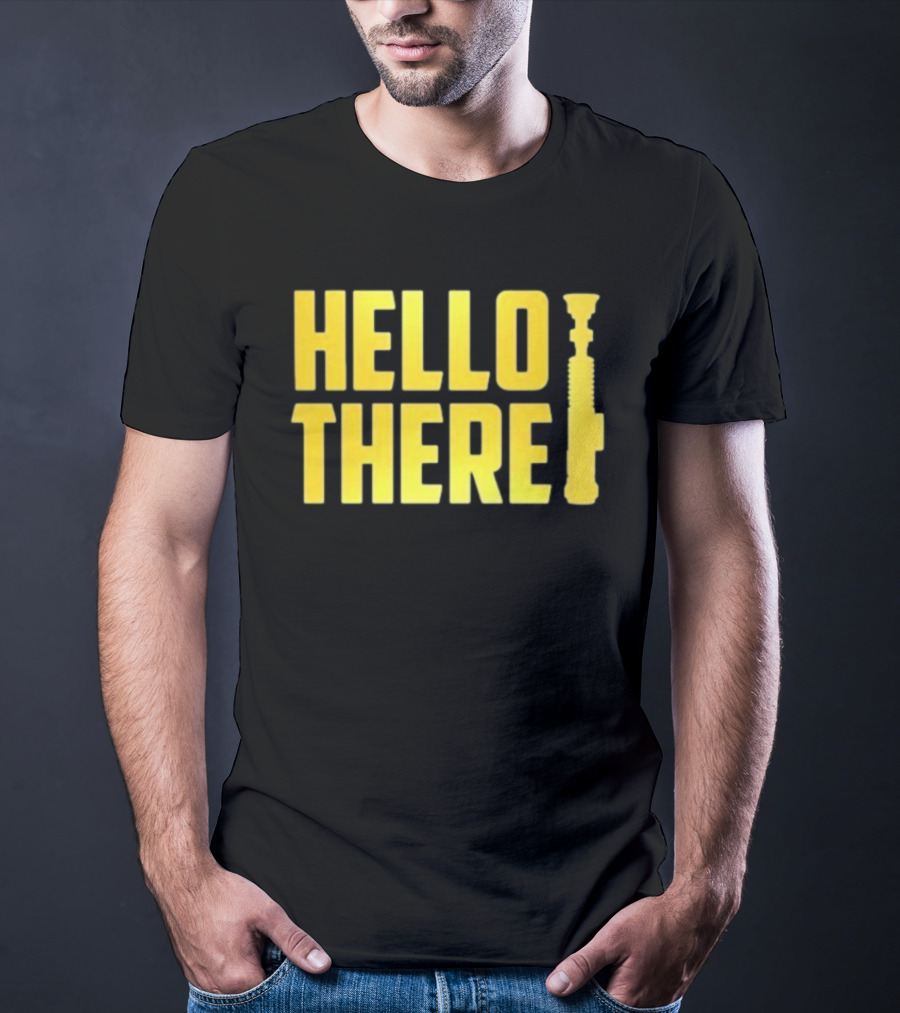 ScreenCrush Hello There Lightsaber Iconic Reference T-Shirt