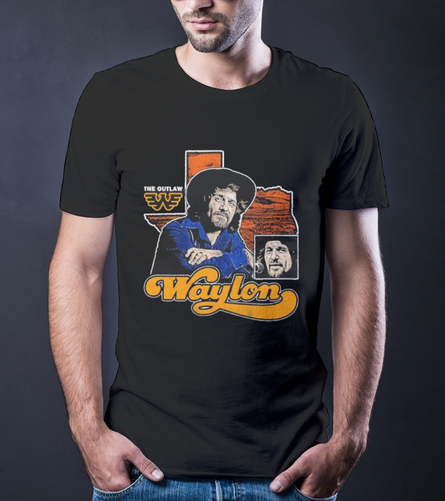 Seager Waylon Jennings The Outlaw Texas Heritage T-Shirt