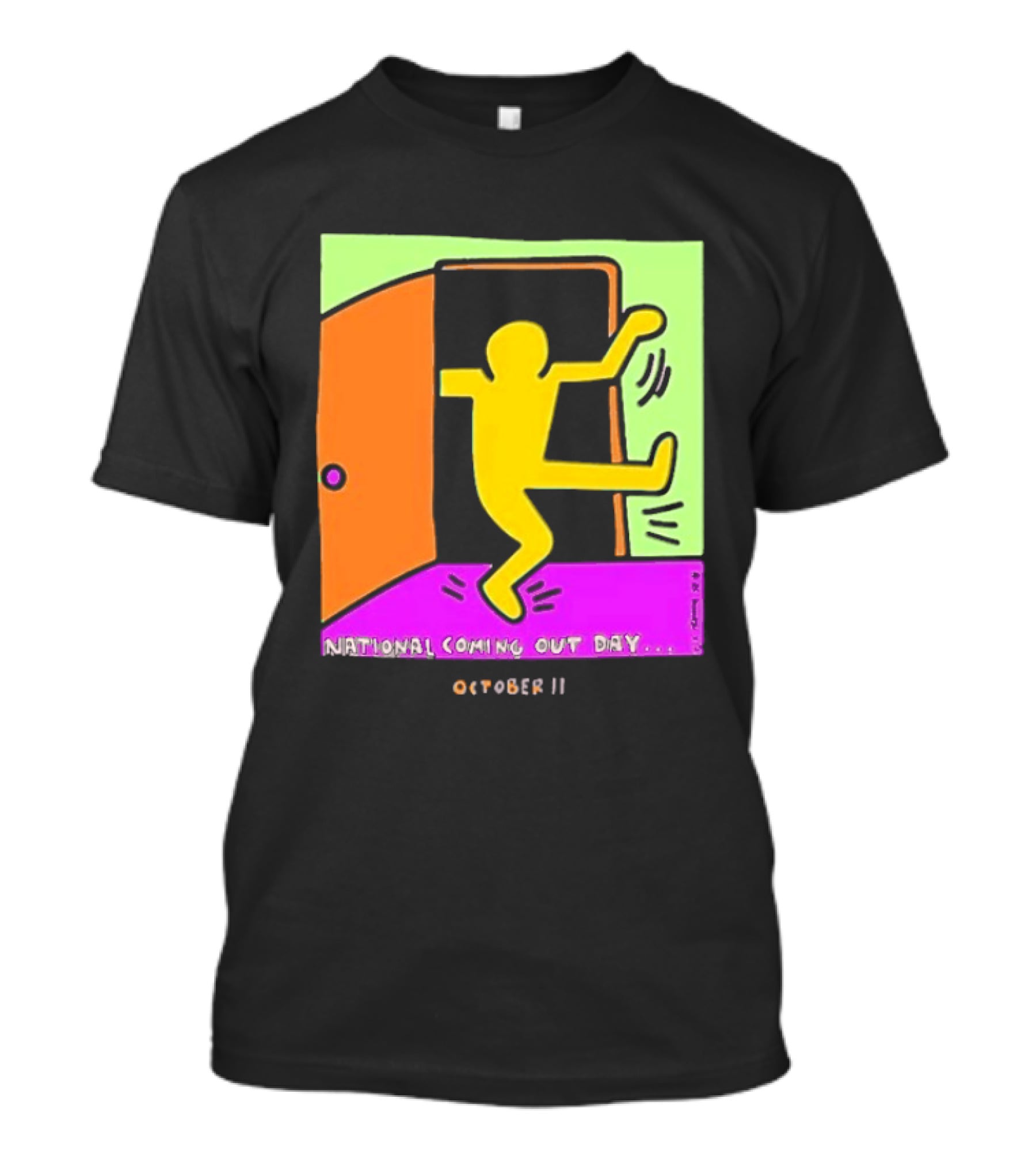 National Coming Out Day October 11 Keith Haring T-Shirt