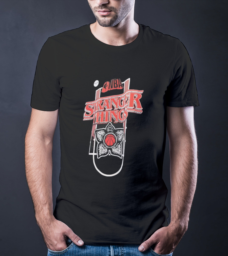Stranger Things NBA Crossover Demogorgon Basketball T-Shirt
