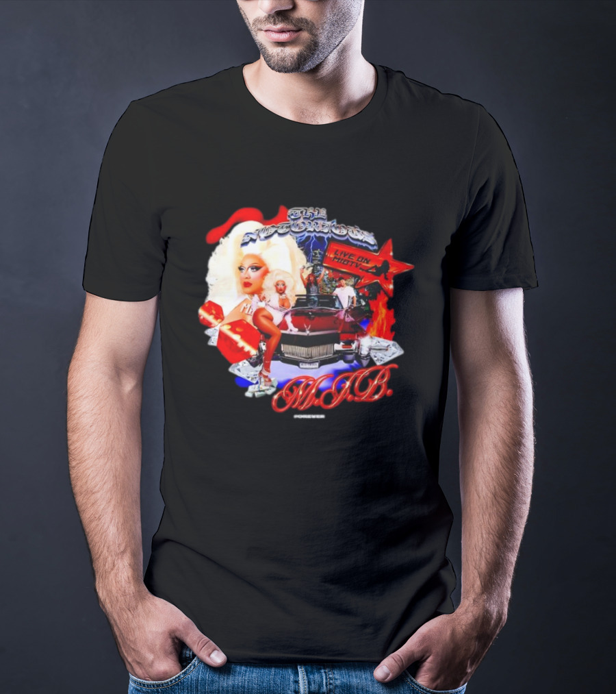 The Notorious B.I.G Live On MIBTV With Glamour Star In Red Car Scene T-Shirt