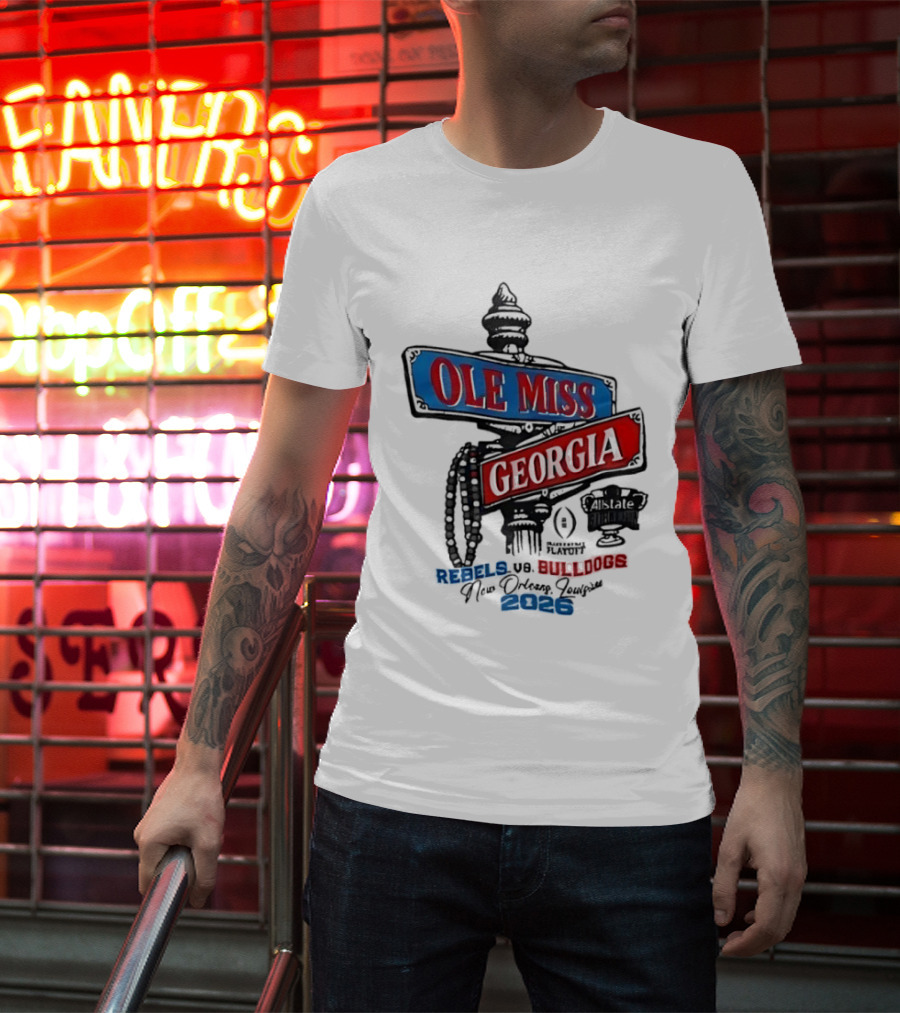Ole Miss Georgia Rebels Vs Bulldogs Game Day 2023 T-Shirt