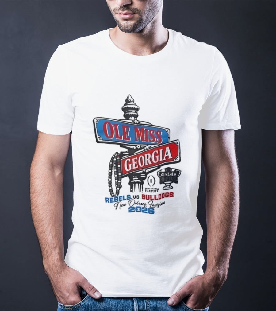 Ole Miss Georgia Rebels Vs Bulldogs Game Day 2023 T-Shirt