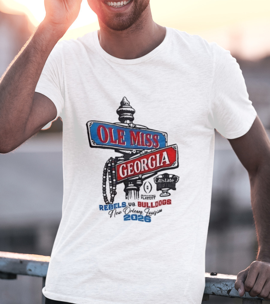Ole Miss Georgia Rebels Vs Bulldogs Game Day 2023 T-Shirt