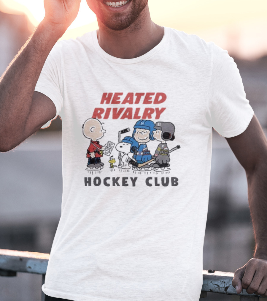 Snoopy Charlie Brown The Peanuts Heated Rivalry Hockey Club T-Shirt