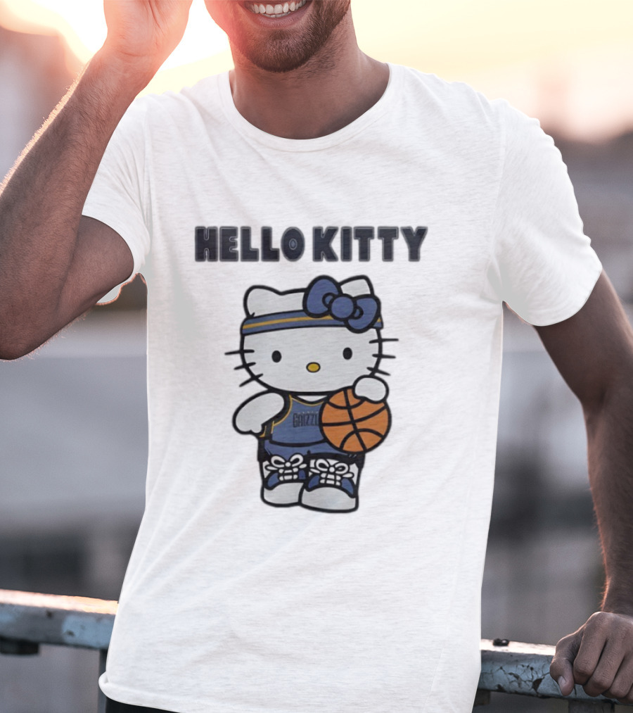 Memphis Grizzlies Hello Kitty Basketball Collaboration T-Shirt